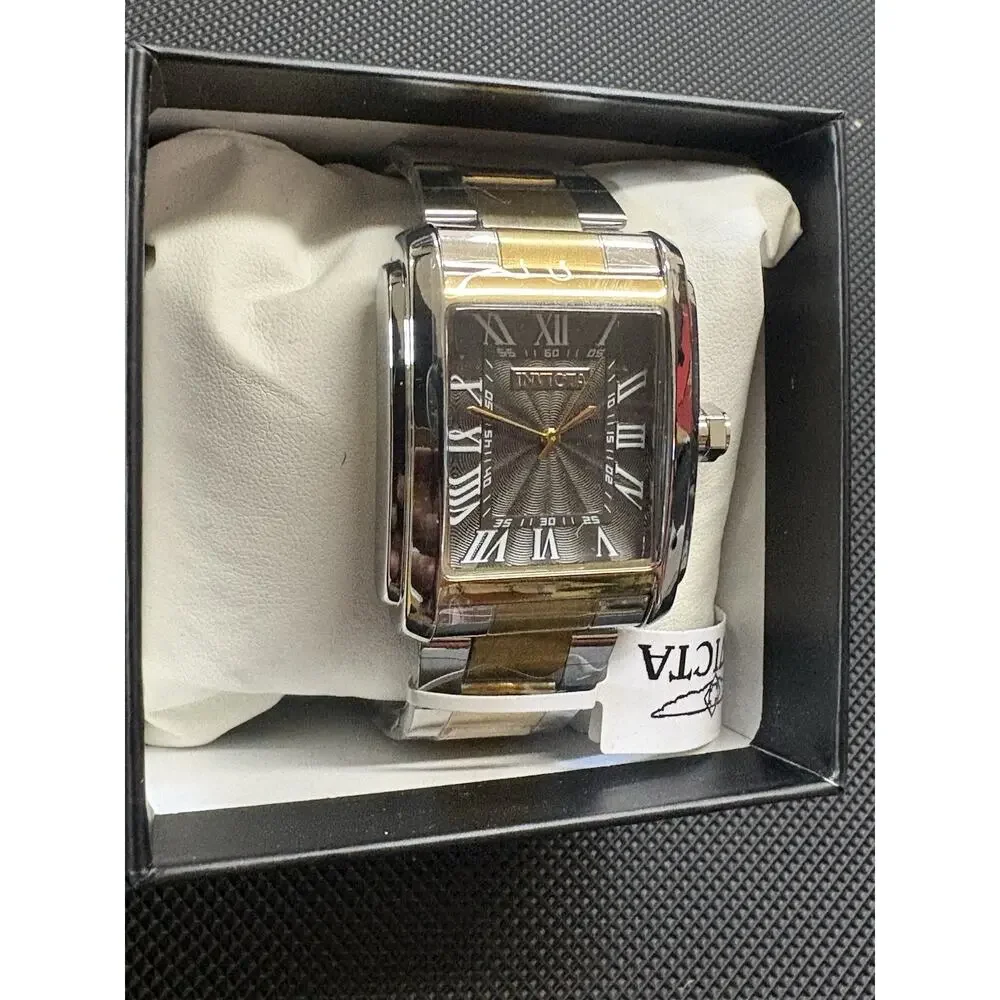 Invicta Celestial Andover Men’s Watch 35mm Gold Steel W Black Dial New In Box